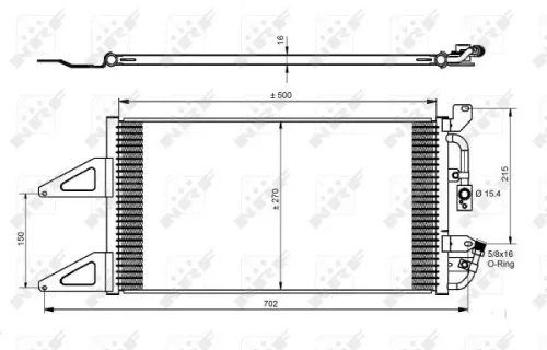 NRF Condenser, air conditioning (35489)