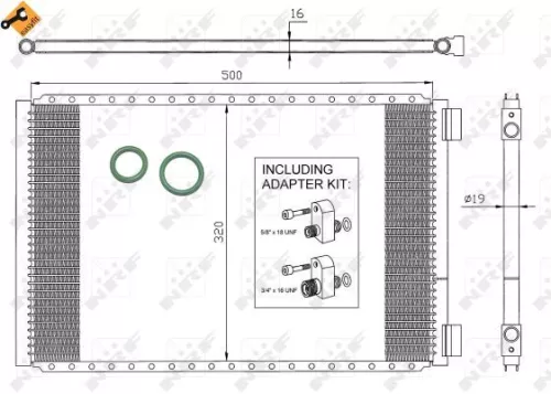 NRF Condenser, air conditioning (35953)