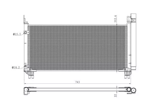 NRF Condenser, air conditioning (350466)