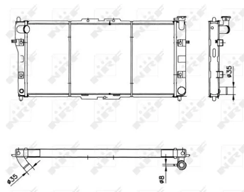 NRF Radiator, engine cooling (52020)