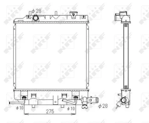 NRF Radiator, engine cooling (53434)