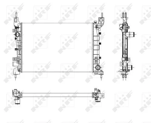 NRF Radiator, engine cooling (54504)