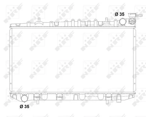 NRF Radiator, engine cooling (503497)