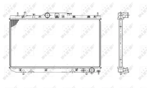 NRF Radiator, engine cooling (53420)