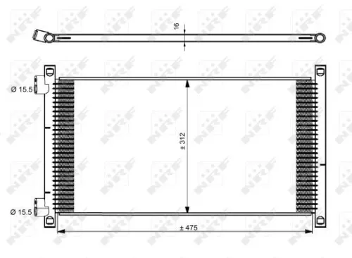 NRF Condenser, air conditioning (35490)