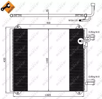 NRF Condenser, air conditioning (35362)