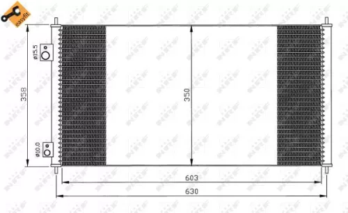 NRF Condenser, air conditioning (35663)