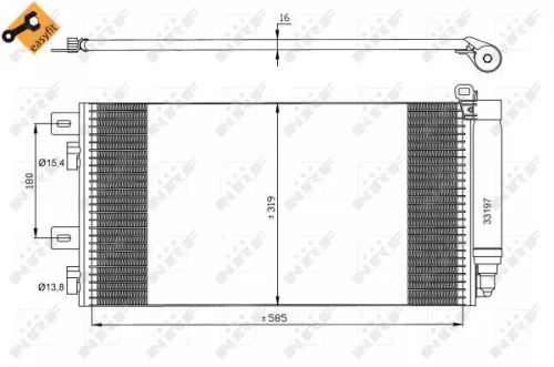 NRF Condenser, air conditioning (35481)