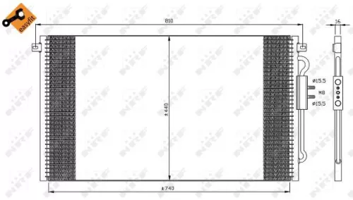 NRF Condenser, air conditioning (35448)