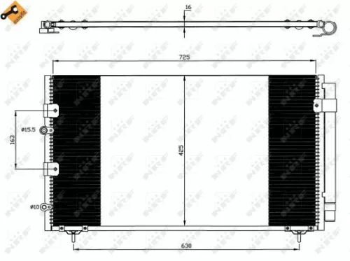NRF Condenser, air conditioning (35609)
