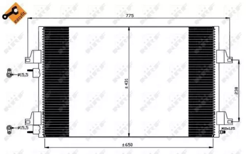 NRF Condenser, air conditioning (35749)