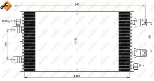 NRF Condenser, air conditioning (35880)
