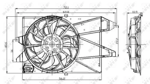 NRF Fan, engine cooling (47005)