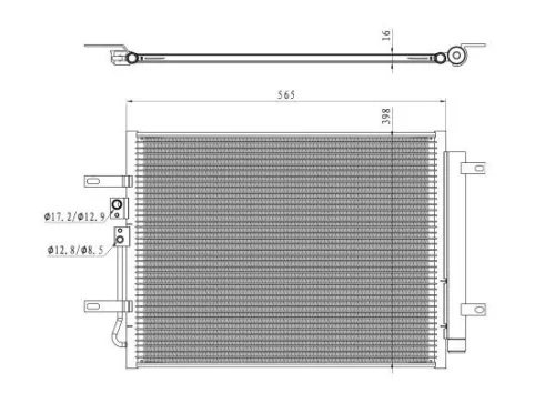 NRF Condenser, air conditioning (350471)
