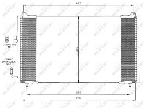 NRF Condenser, air conditioning (35378)