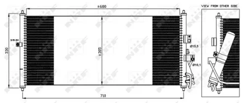 NRF Condenser, air conditioning (35563)