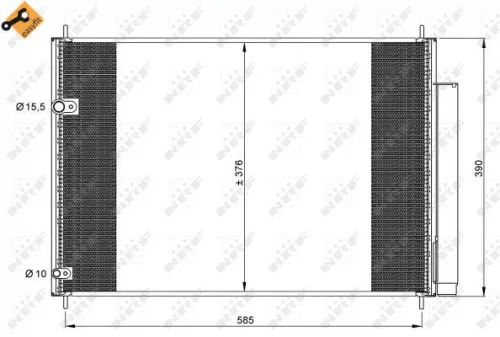 NRF Condenser, air conditioning (35839)