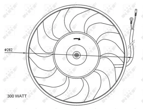 NRF Fan, engine cooling (47072)