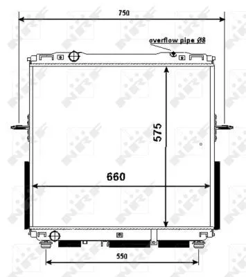 NRF Radiator, engine cooling (53367)