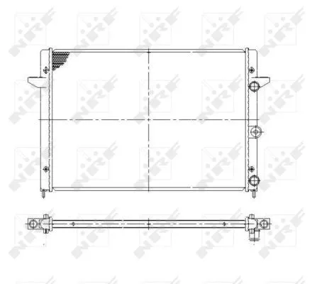 NRF Radiator, engine cooling (58027)