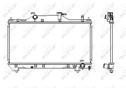 NRF Radiator, engine cooling (53380)