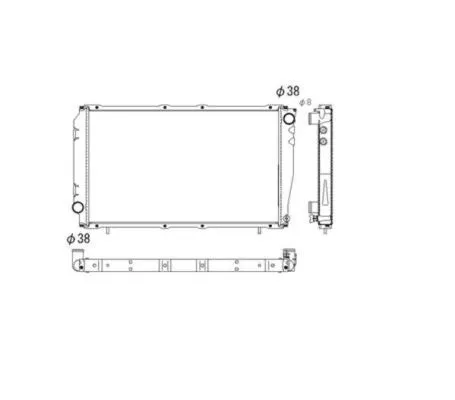 NRF Radiator, engine cooling (53528)