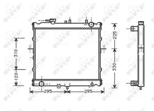 NRF Radiator, engine cooling (53831)
