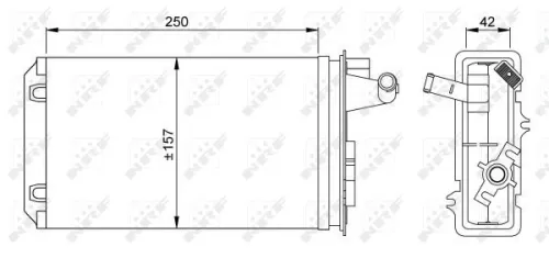 NRF Heat Exchanger, interior heating (58637)