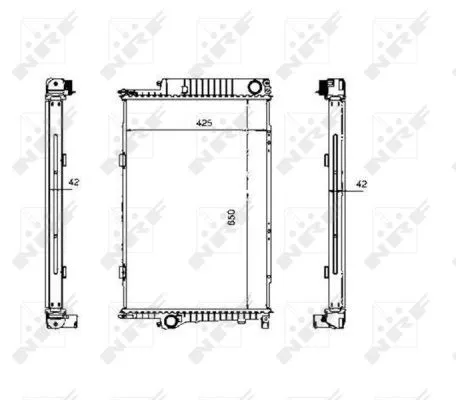 NRF Radiator, engine cooling (507620)