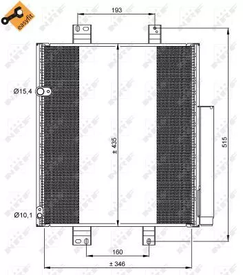 NRF Condenser, air conditioning (35853)
