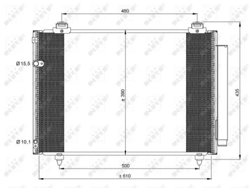 NRF Condenser, air conditioning (35860)