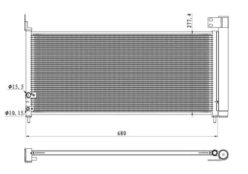 NRF Condenser, air conditioning (350423)
