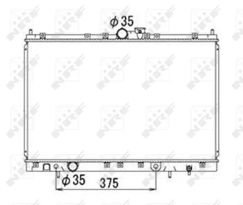 NRF Radiator, engine cooling (53690)