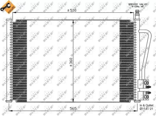 NRF Condenser, air conditioning (35524)