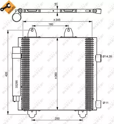 NRF Condenser, air conditioning (35778)