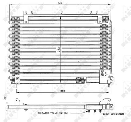 NRF Condenser, air conditioning (35191)