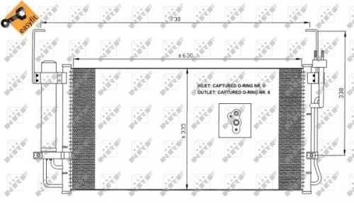 NRF Condenser, air conditioning (35429)