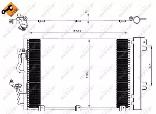 NRF Condenser, air conditioning (35555)