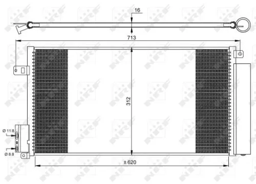 NRF Condenser, air conditioning (35750)