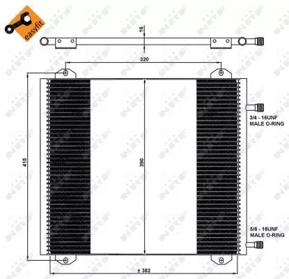NRF Condenser, air conditioning (35785)
