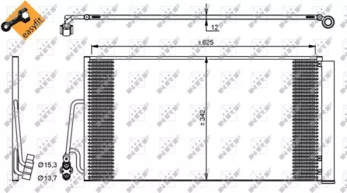 NRF Condenser, air conditioning (35898)