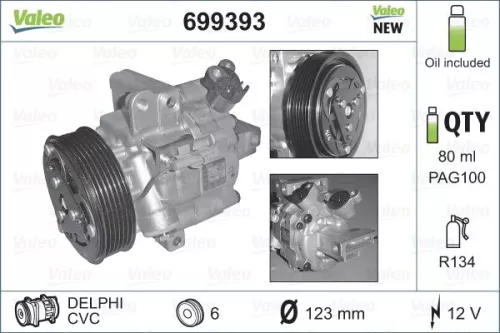 VALEO Compressor, air conditioning (699393)