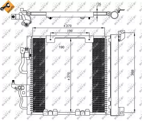 NRF Condenser, air conditioning (35598)