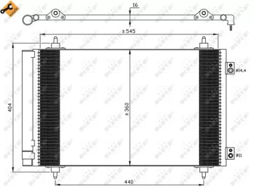 NRF Condenser, air conditioning (35844)