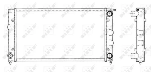 NRF Radiator, engine cooling (509501)