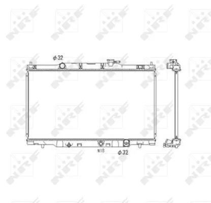 NRF Radiator, engine cooling (53573)