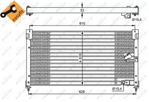 NRF Condenser, air conditioning (35348)