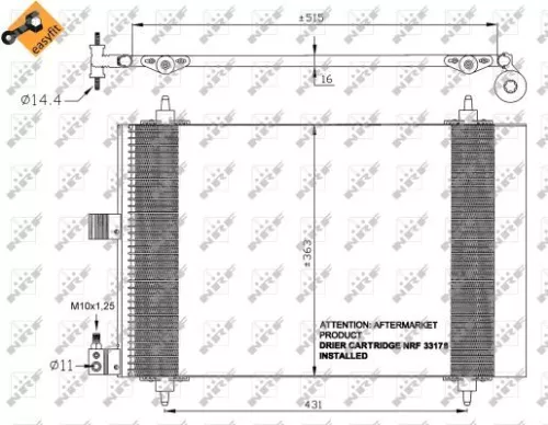 NRF Condenser, air conditioning (35437)