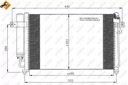 NRF Condenser, air conditioning (35476)