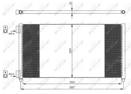 NRF Condenser, air conditioning (35496)